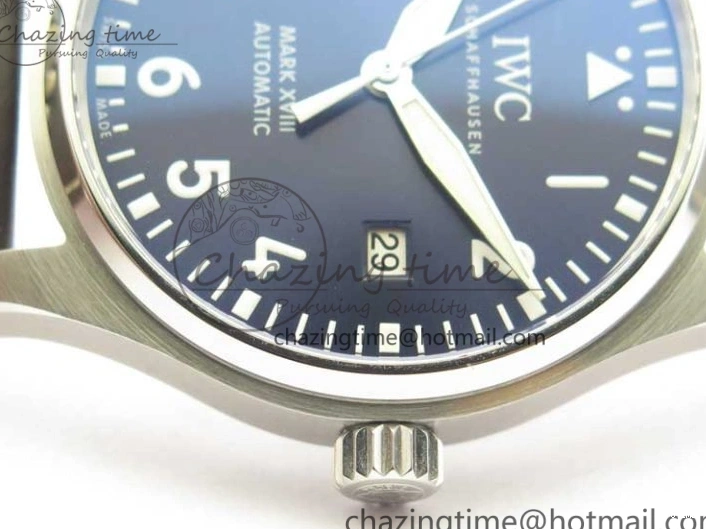 MIROTIME 0406 MARK XVIII Le Petit Prince IW327004 SS FKF 1:1 Best Edition Blue Dial On Brown Leather Strap Trendsetting 7117